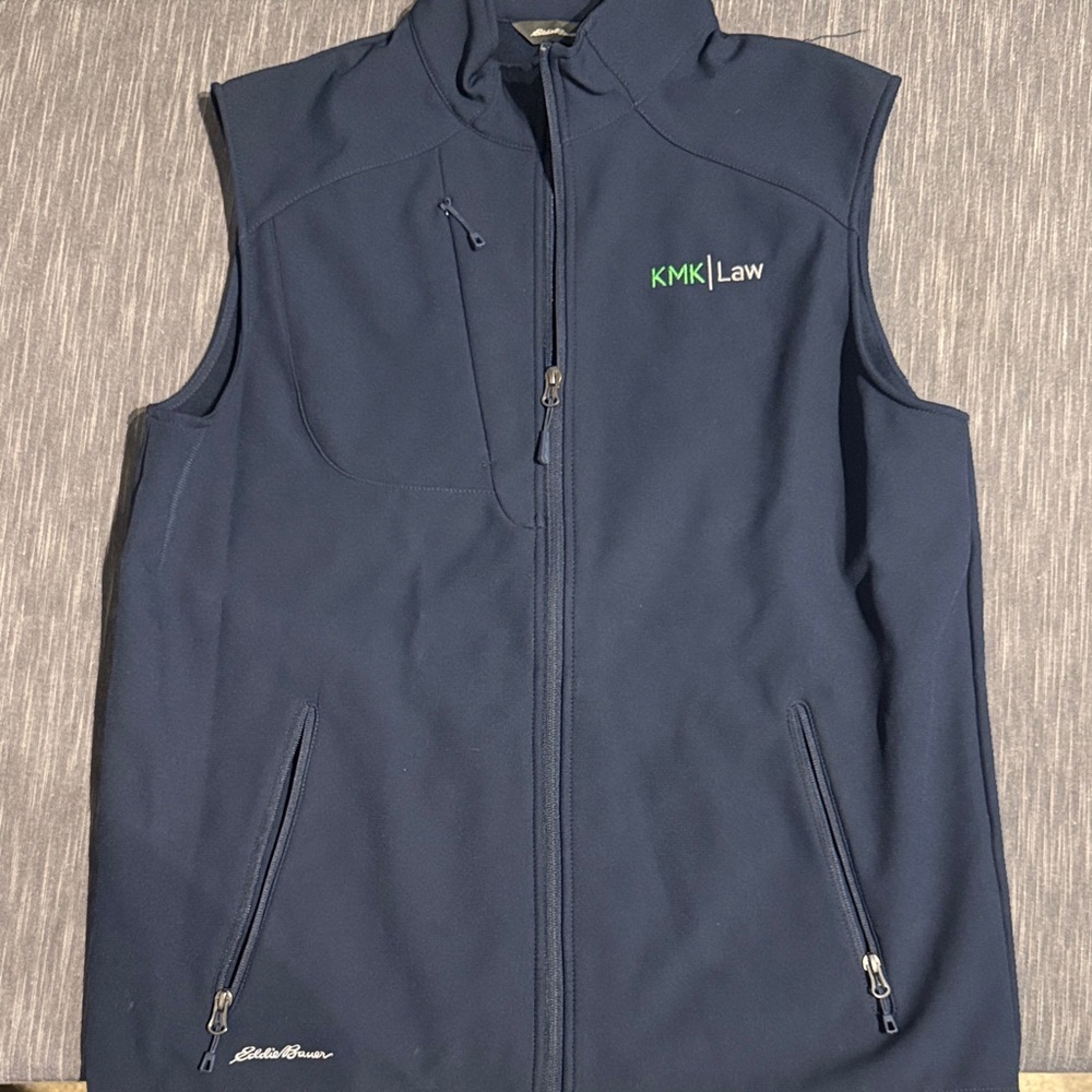 Eddie Bauer Dark Blue Sleeveless Vest Size Large